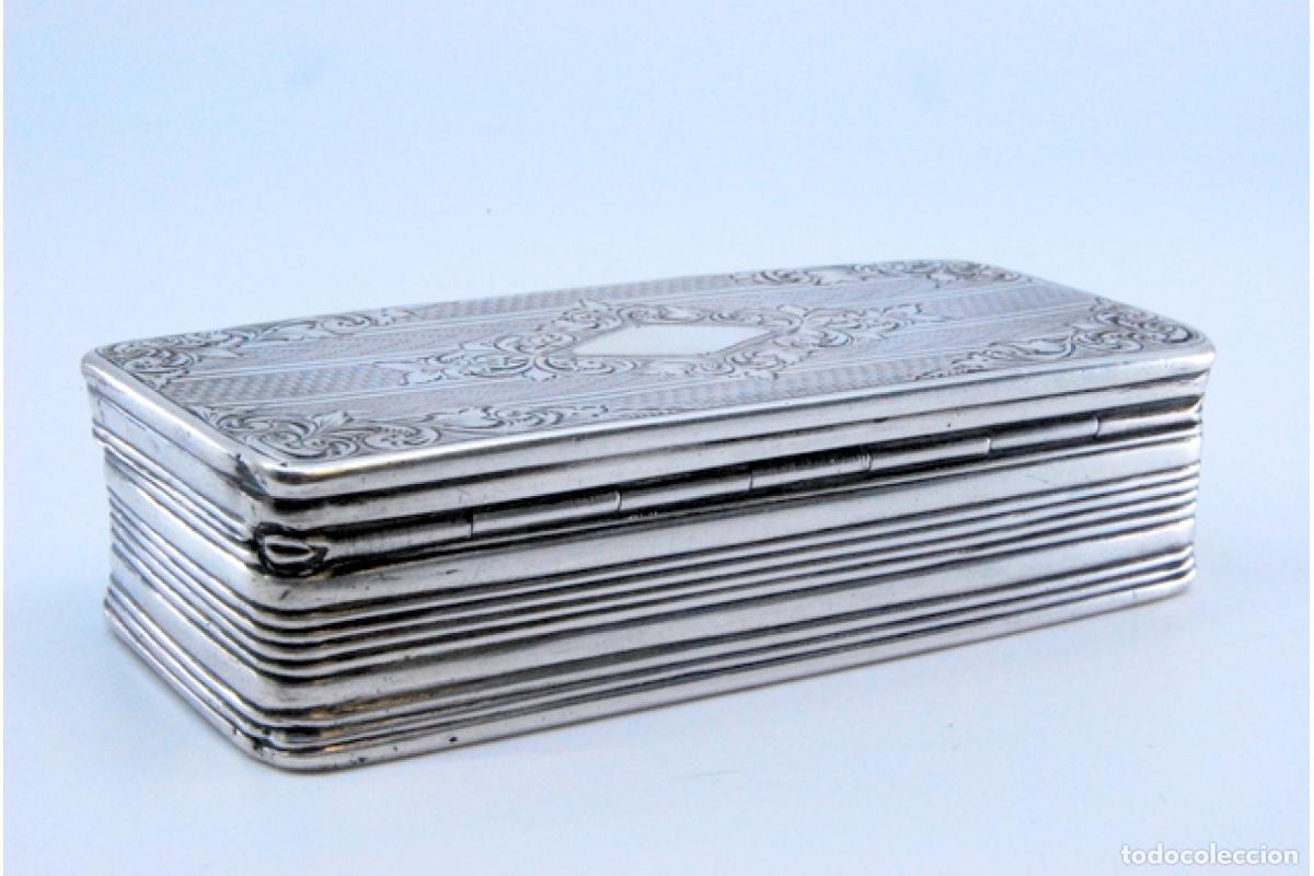 Antig&uuml;edades: Caja de rap&eacute;, en plata - Foto 9