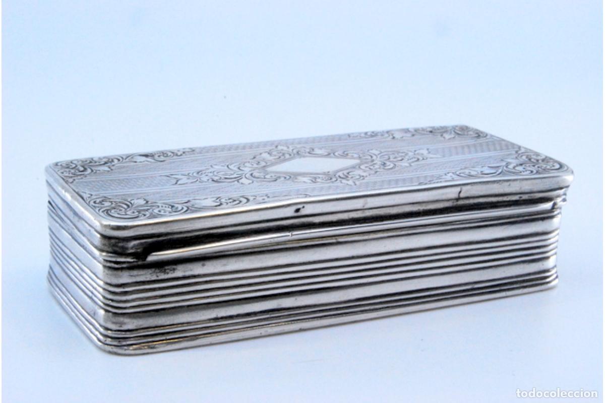 Antig&uuml;edades: Caja de rap&eacute;, en plata - Foto 10