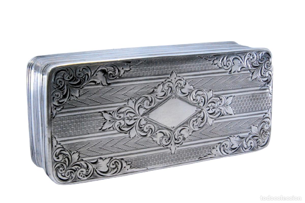 Antig&uuml;edades: Caja de rap&eacute;, en plata - Foto 1
