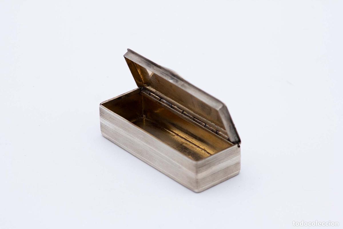 Antig&uuml;edades: Caja de rap&eacute;, en plata - Foto 2