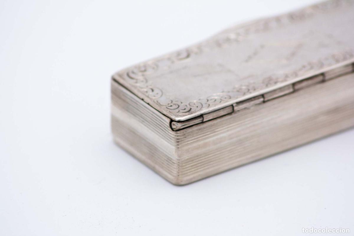 Antig&uuml;edades: Caja de rap&eacute;, en plata - Foto 3