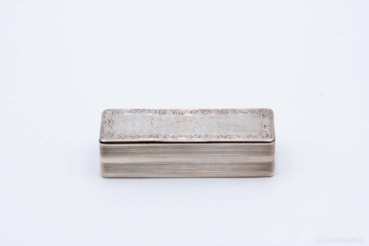 Antig&uuml;edades: Caja de rap&eacute;, en plata - Foto 1