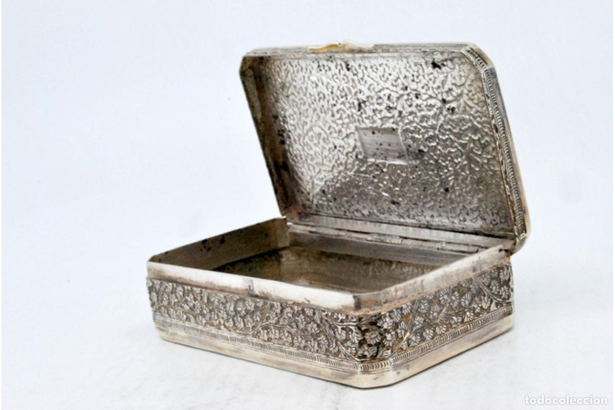 Antig&uuml;edades: Caja de rap&eacute;, en plata - Foto 6
