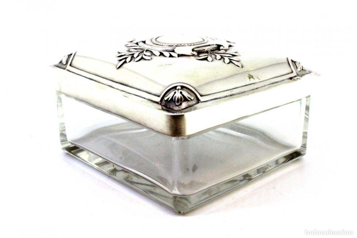 Antig&uuml;edades: Estuche de cristal y plata - Foto 6