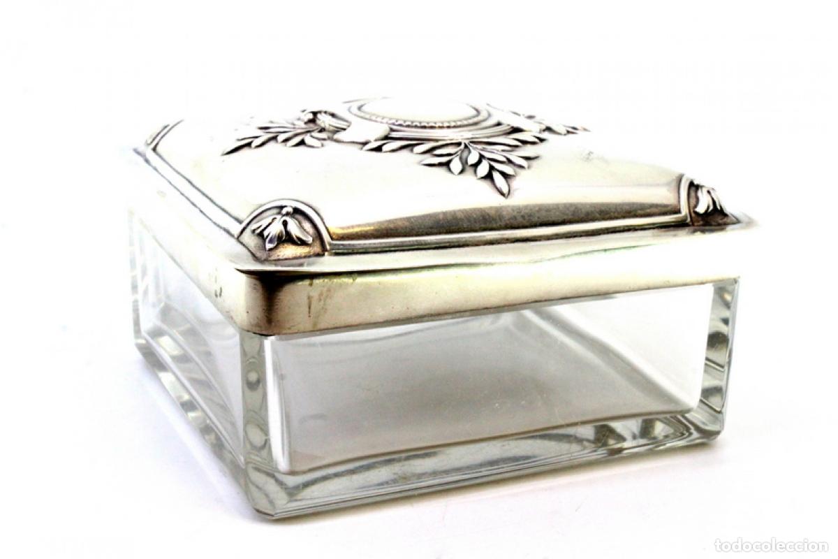 Antig&uuml;edades: Estuche de cristal y plata - Foto 7