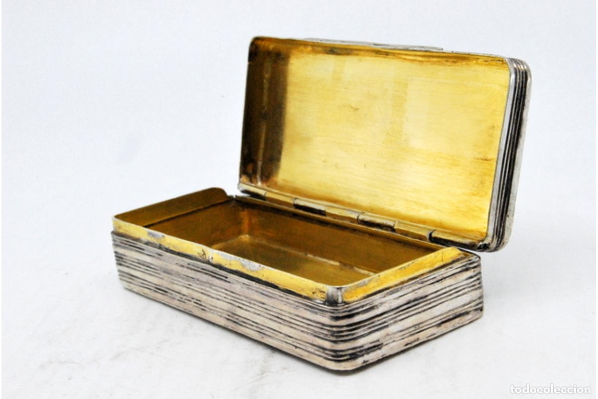 Antig&uuml;edades: Caja de rap&eacute;, en plata - Foto 4