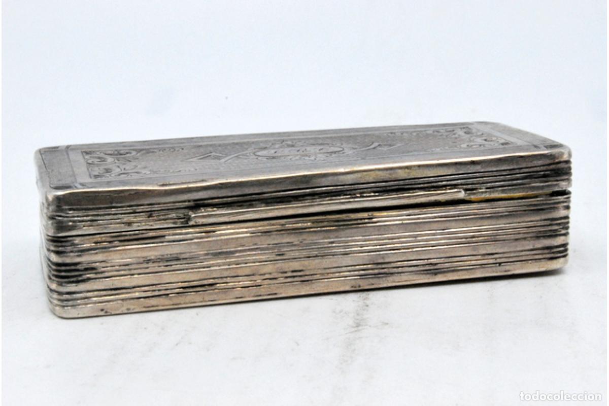 Antig&uuml;edades: Caja de rap&eacute;, en plata - Foto 5
