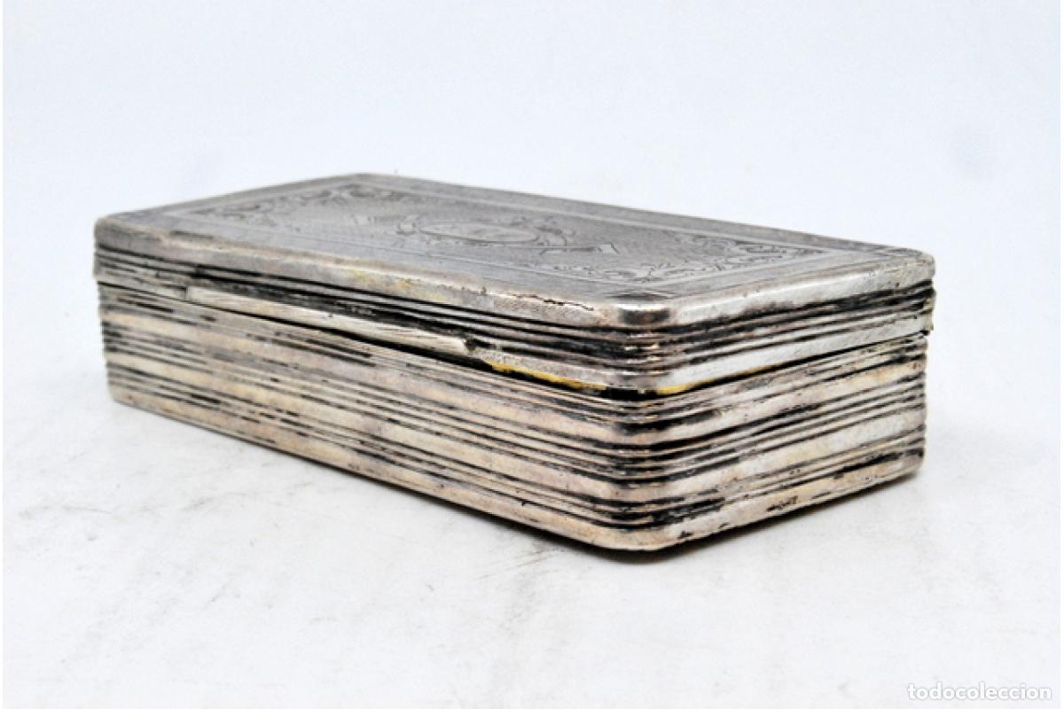 Antig&uuml;edades: Caja de rap&eacute;, en plata - Foto 7