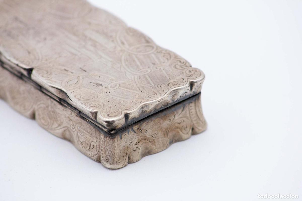 Antig&uuml;edades: Caja de rap&eacute;, en plata - Foto 2