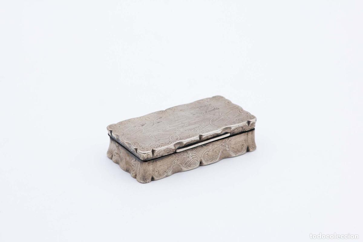 Antig&uuml;edades: Caja de rap&eacute;, en plata - Foto 1