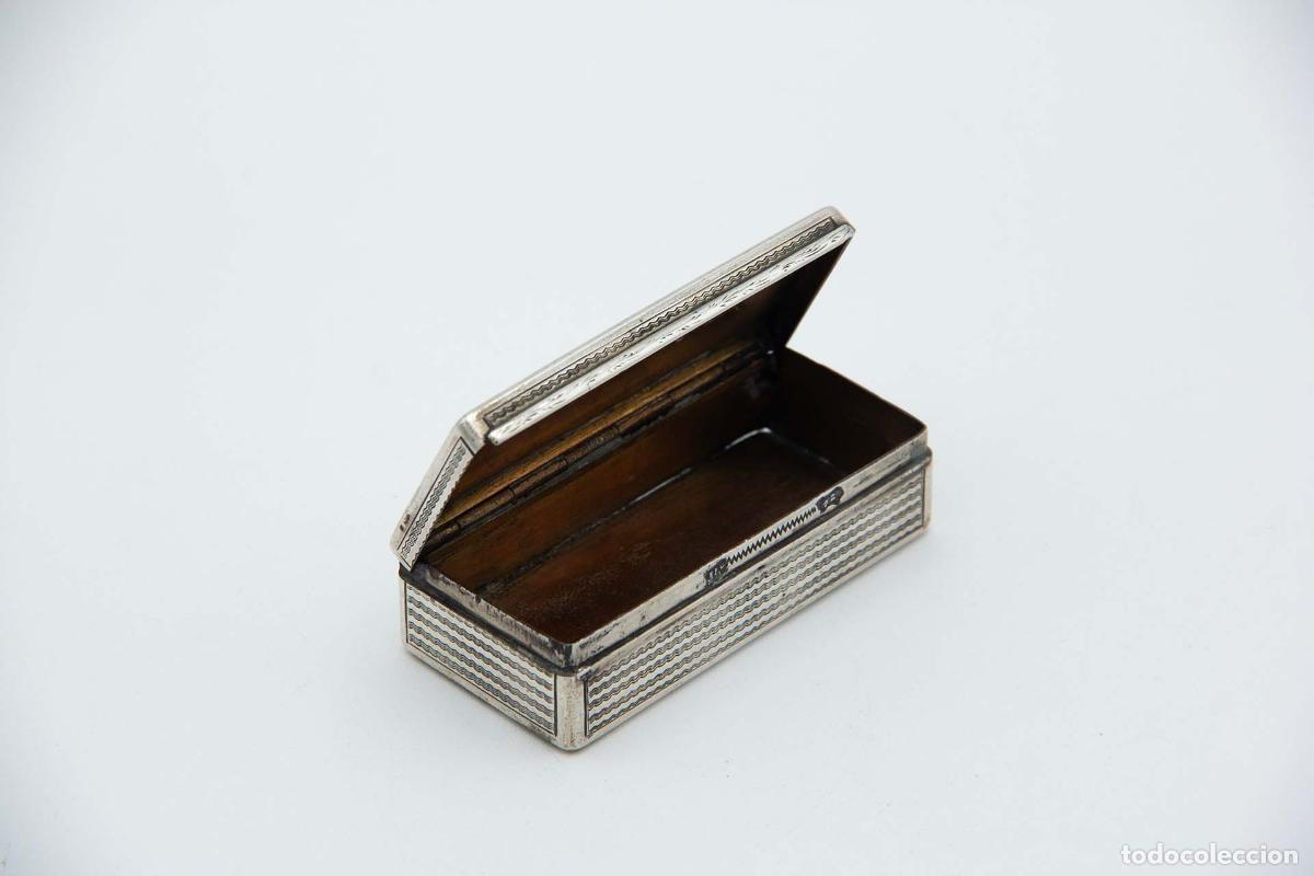 Antig&uuml;edades: Caja de rap&eacute;, en plata - Foto 2