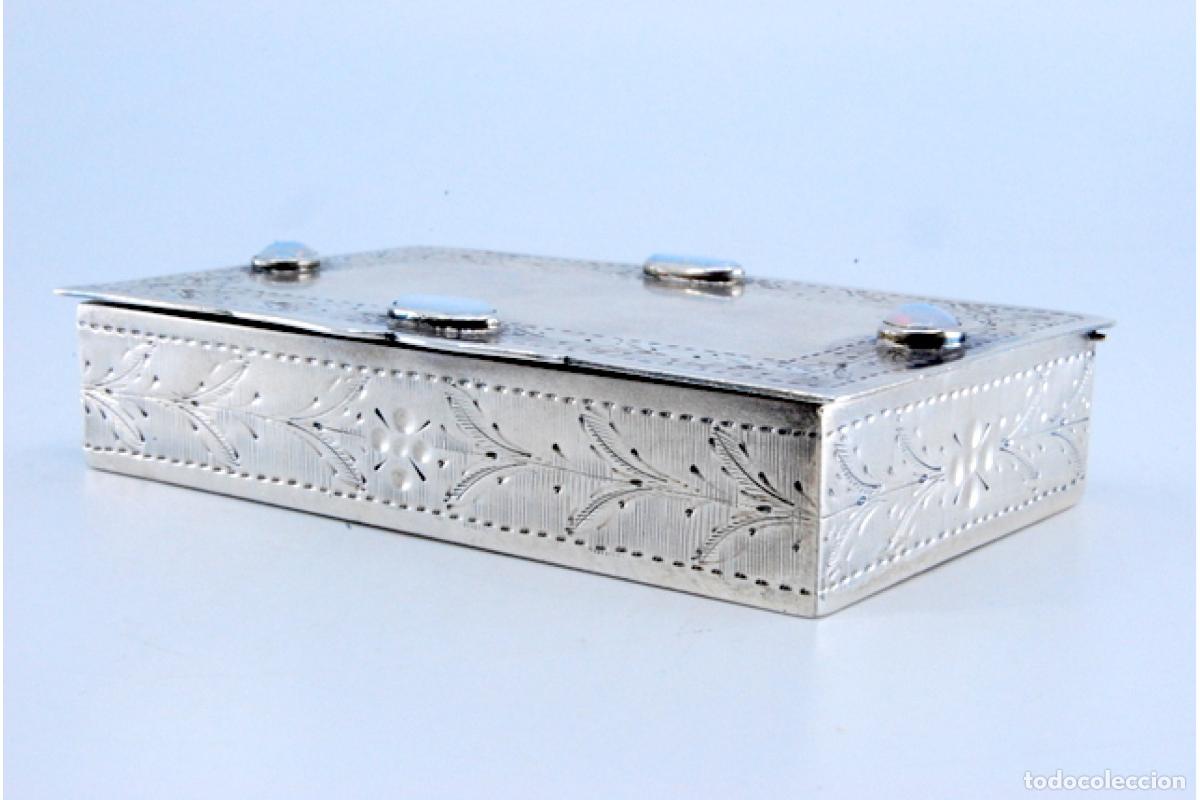 Antig&uuml;edades: Caja de joyer&iacute;a de plata - Foto 9