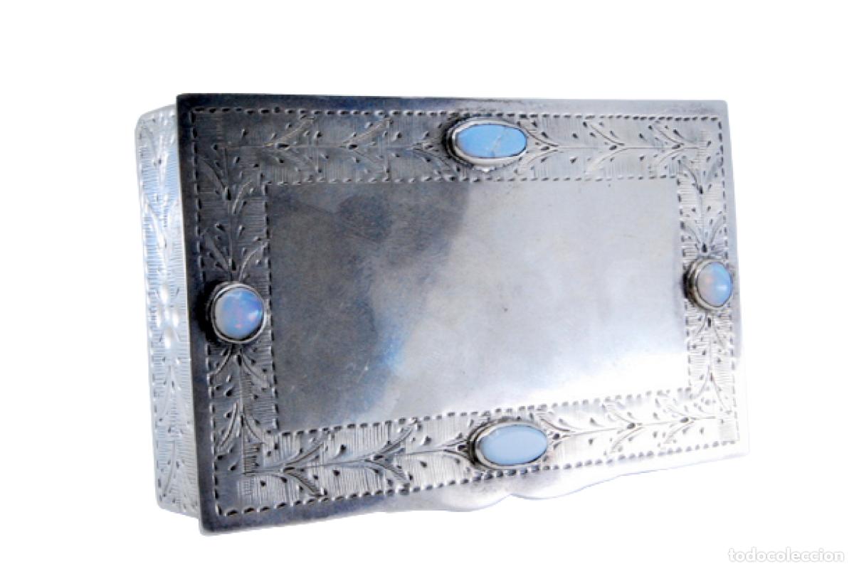 Antig&uuml;edades: Caja de joyer&iacute;a de plata - Foto 1
