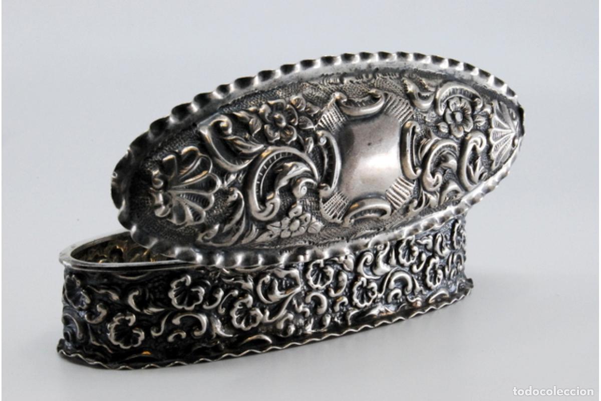 Antig&uuml;edades: Caja de rap&eacute;, en plata - Foto 5