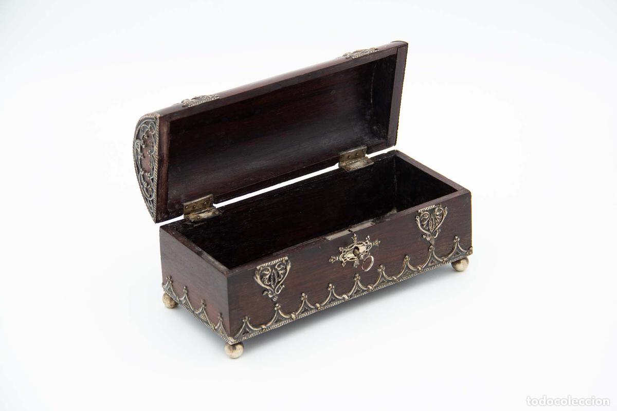 Antig&uuml;edades: Caja de joyer&iacute;a de plata - Foto 2