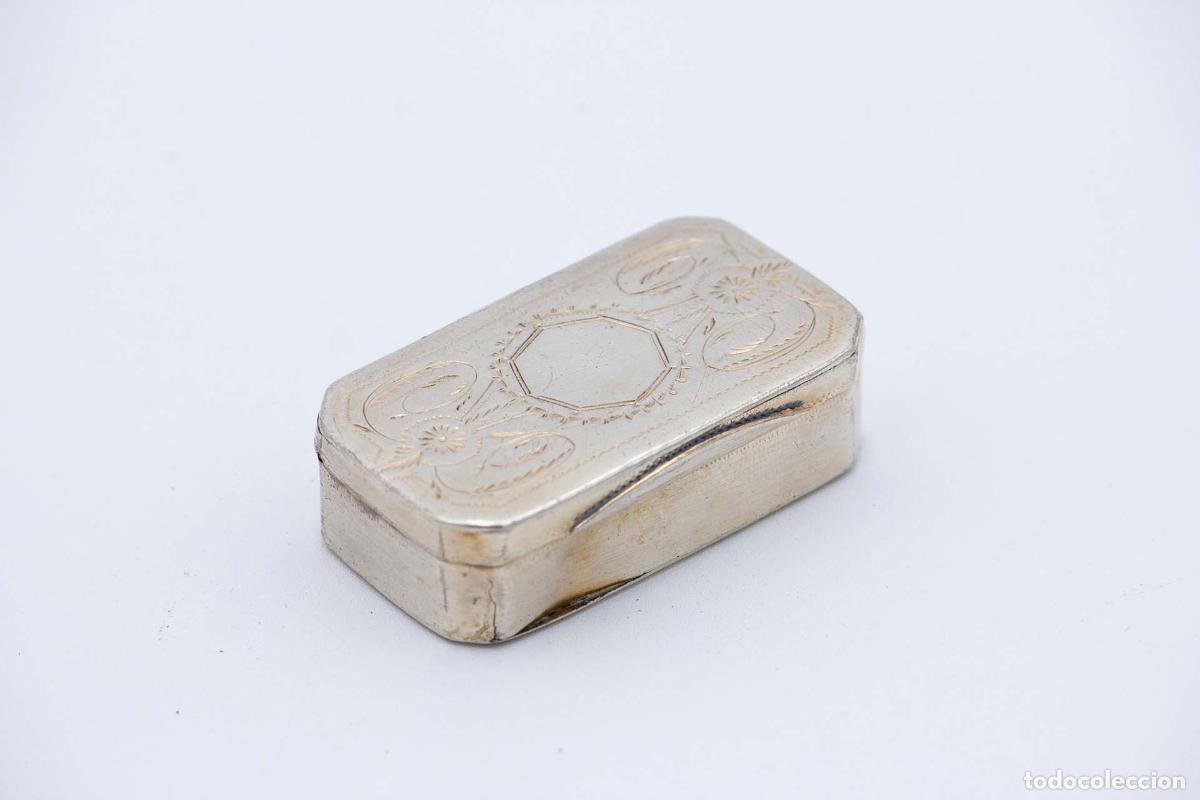 Antig&uuml;edades: Caja de rap&eacute;, en plata - Foto 2