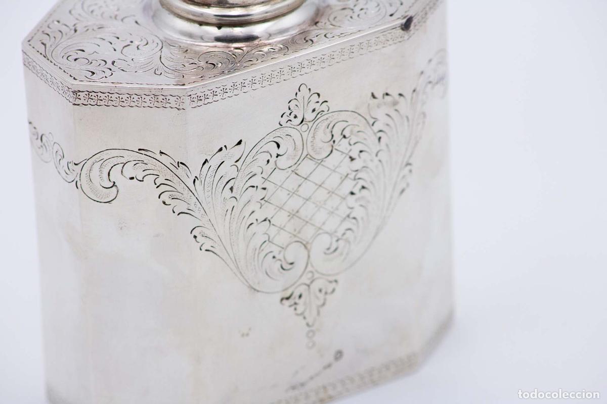 Antig&uuml;edades: Caja de plata, para t&eacute; - Foto 4