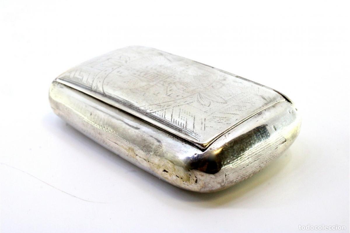Antig&uuml;edades: Caja de rap&eacute;, en plata - Foto 4