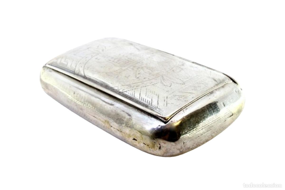 Antig&uuml;edades: Caja de rap&eacute;, en plata - Foto 1