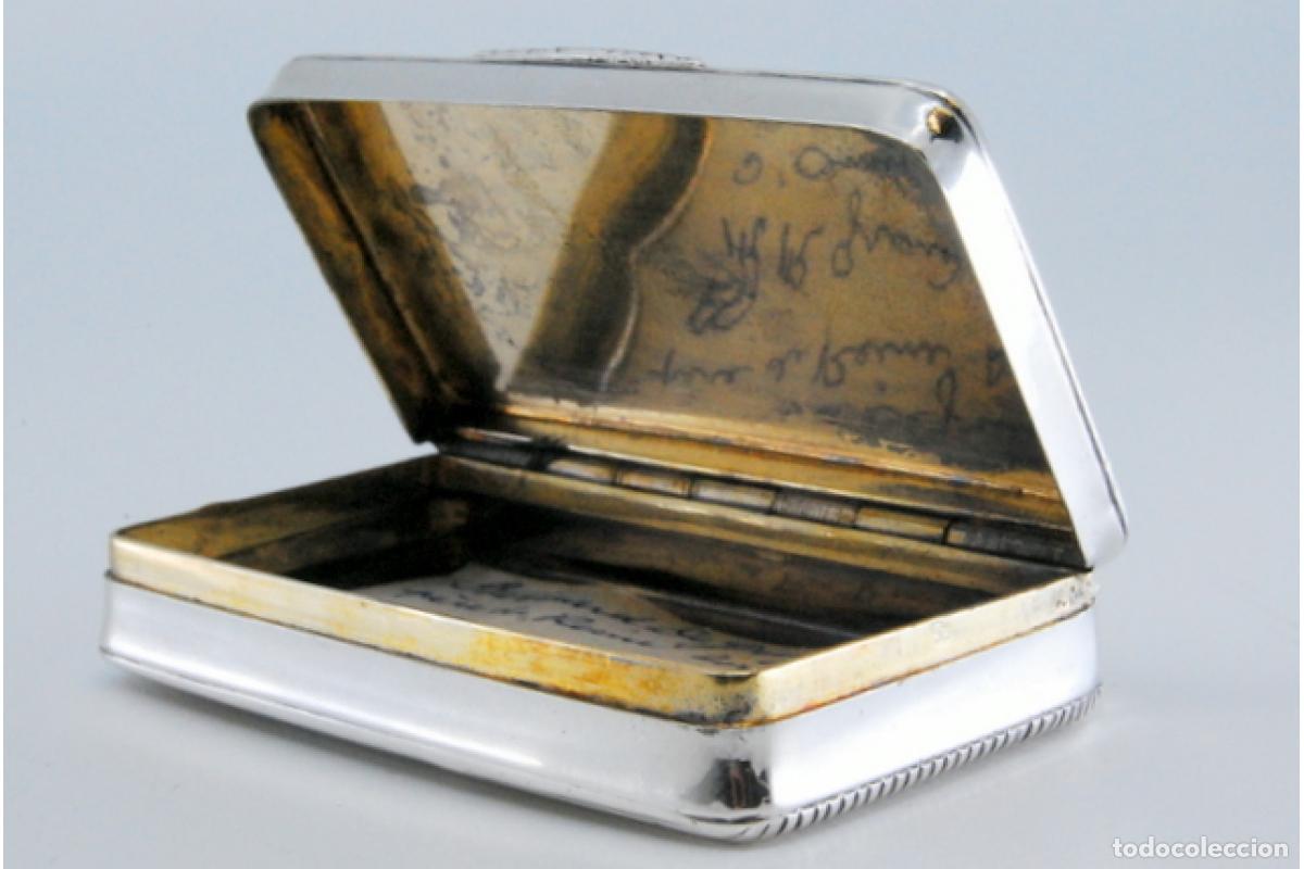 Antig&uuml;edades: Caja de rap&eacute;, en plata - Foto 5