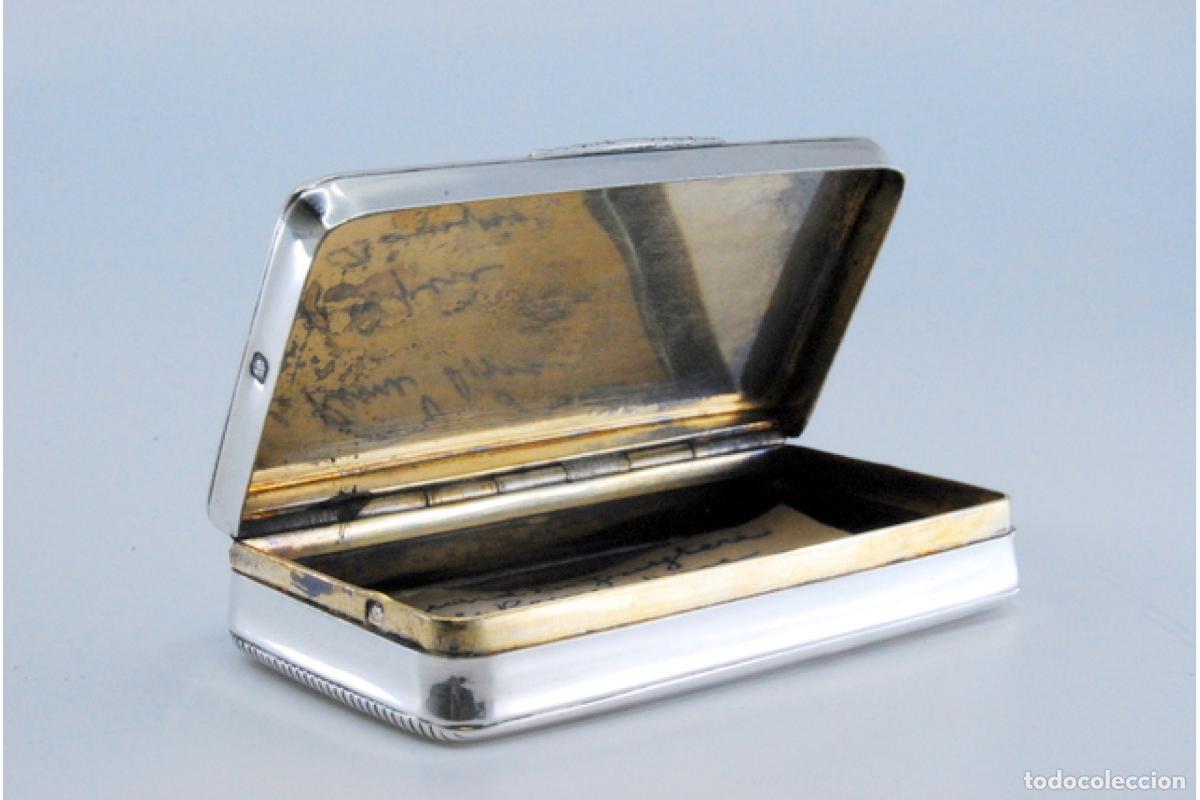 Antig&uuml;edades: Caja de rap&eacute;, en plata - Foto 7