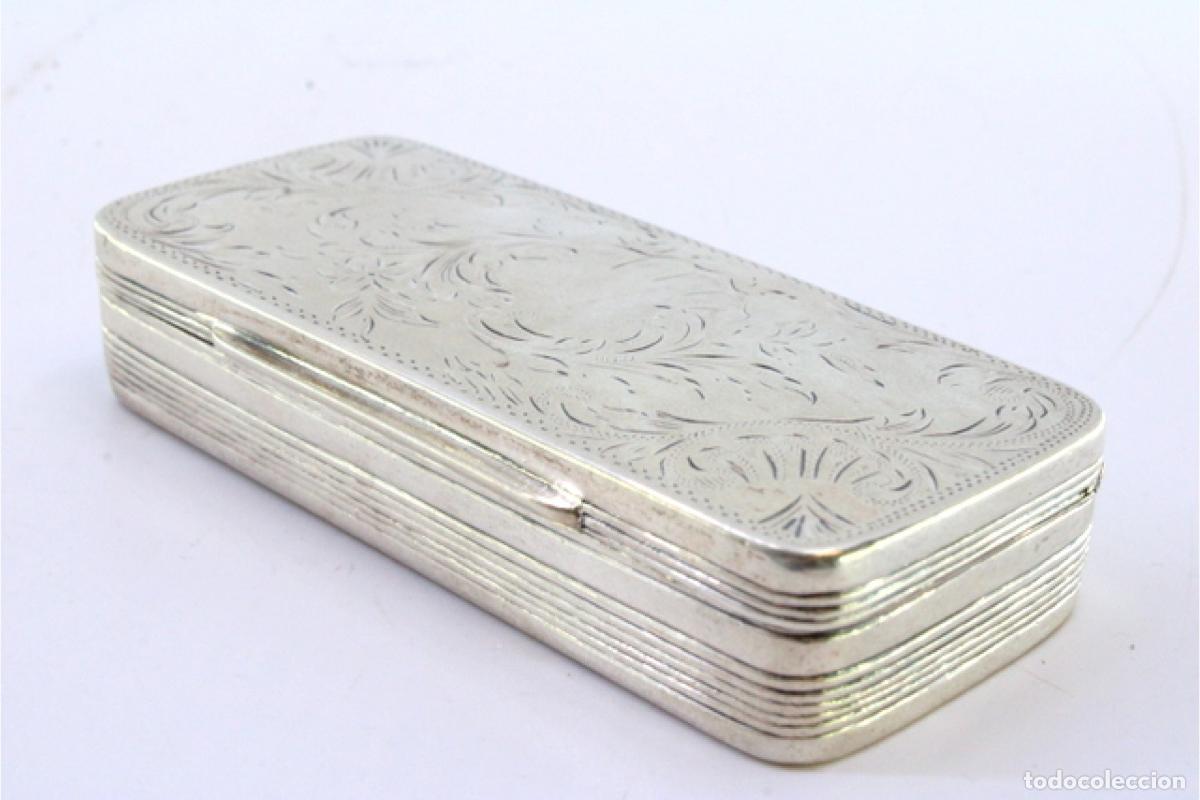 Antig&uuml;edades: Caja de rap&eacute;, en plata - Foto 6