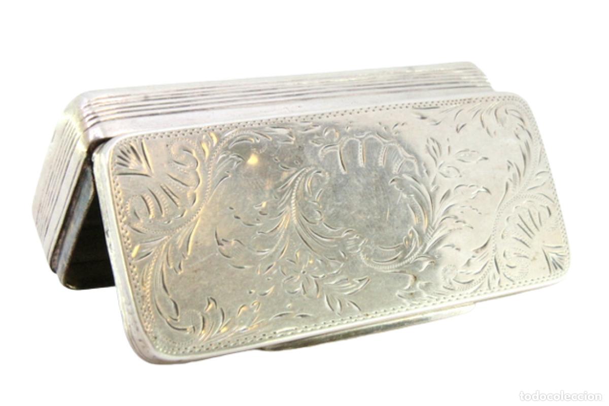 Antig&uuml;edades: Caja de rap&eacute;, en plata - Foto 1
