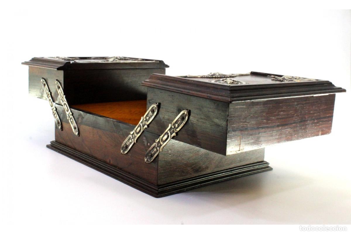 Antig&uuml;edades: Caja de plata para naipes. - Foto 4