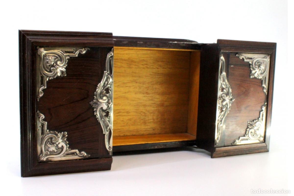 Antig&uuml;edades: Caja de plata para naipes. - Foto 5