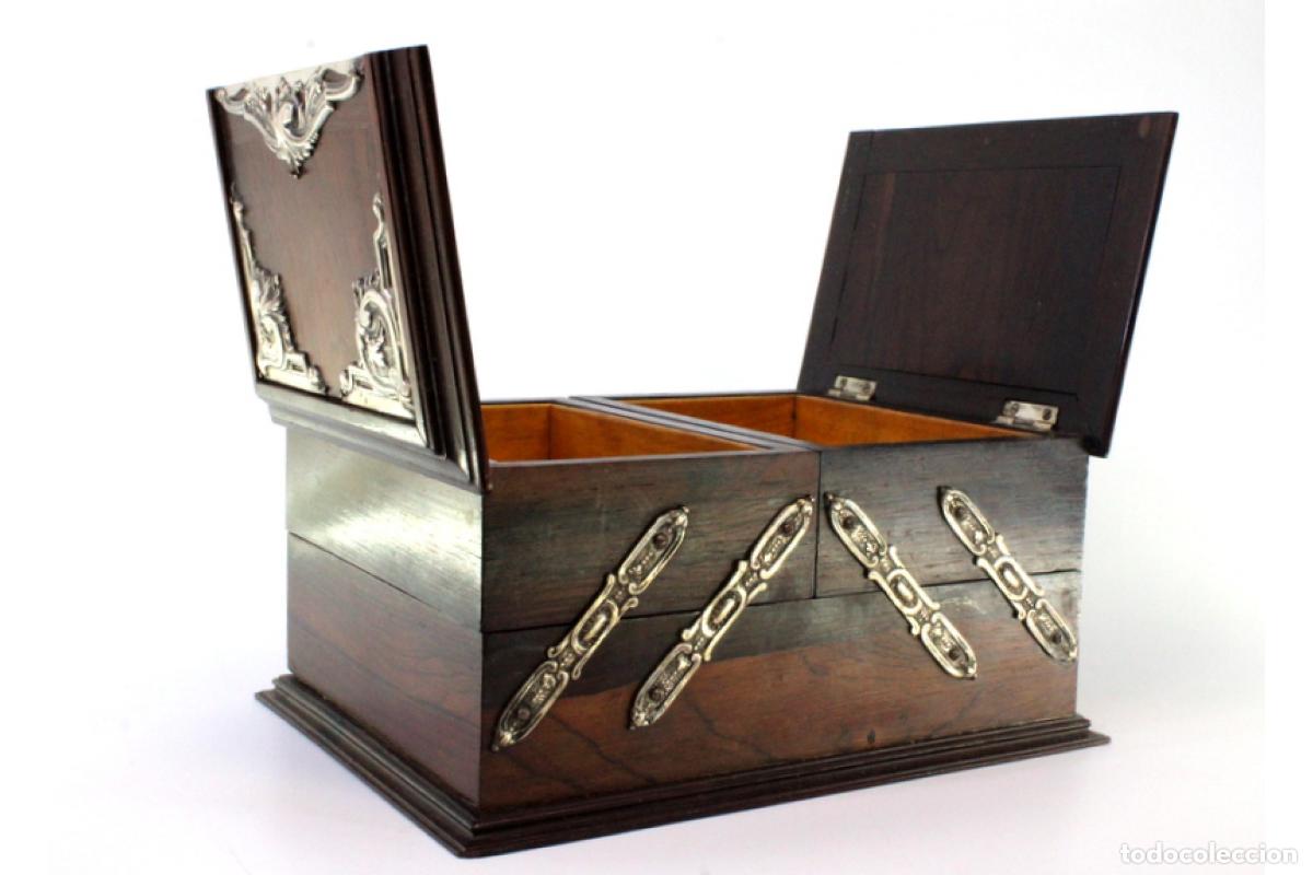 Antig&uuml;edades: Caja de plata para naipes. - Foto 7
