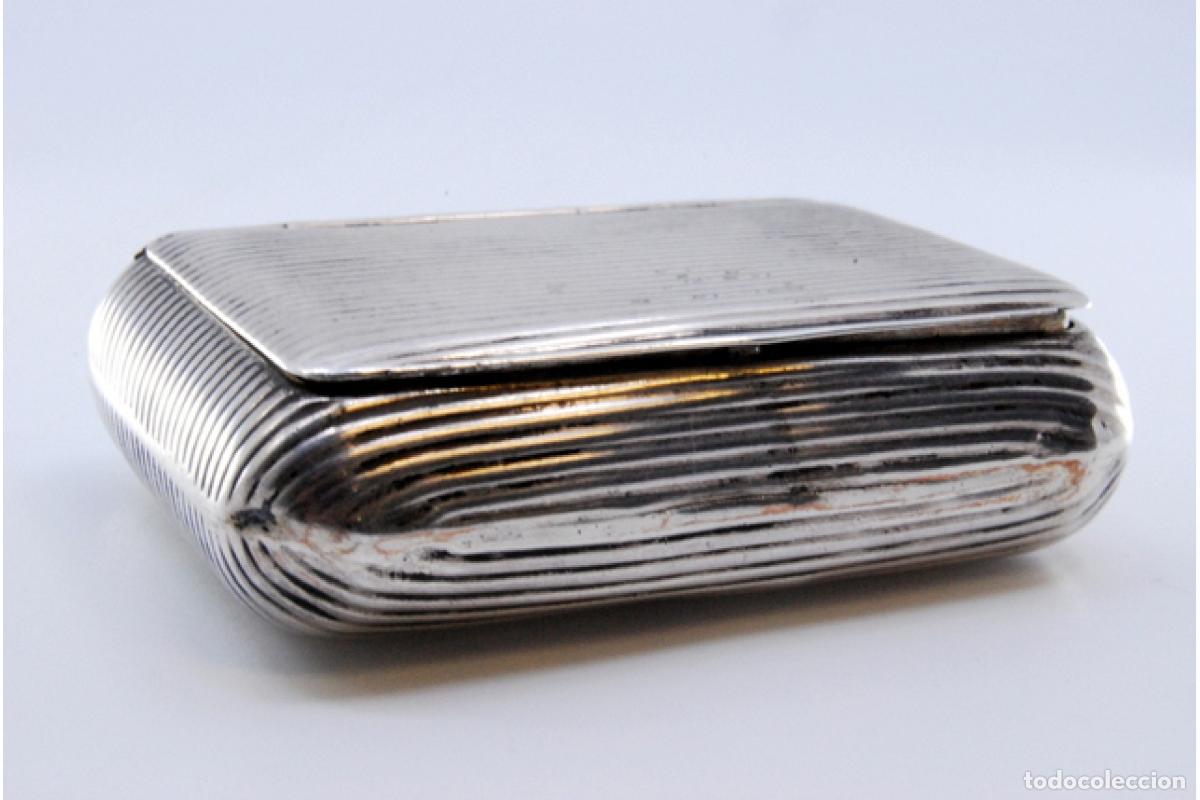 Antig&uuml;edades: Caja de rap&eacute;, en plata - Foto 2