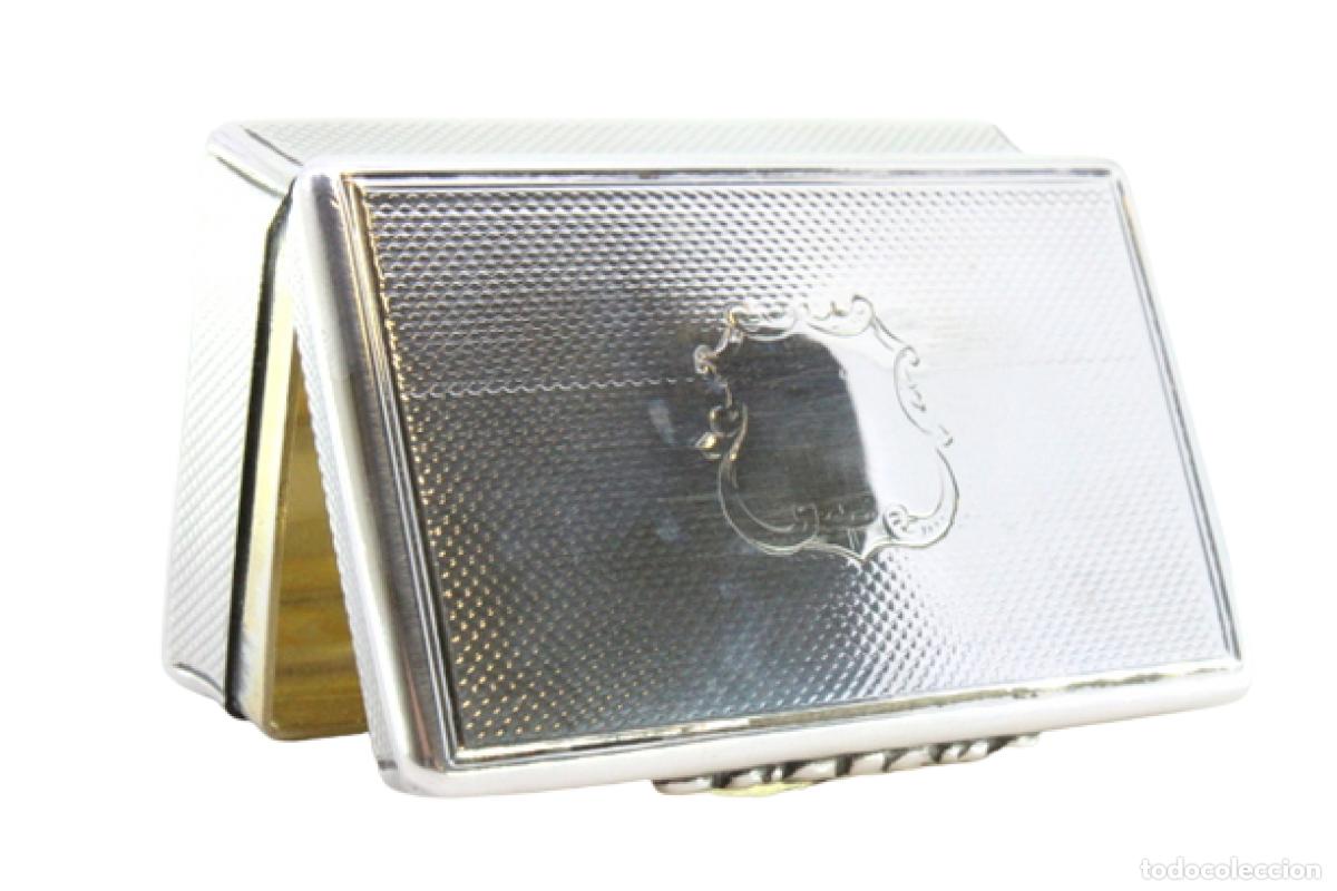 Antig&uuml;edades: Caja de rap&eacute;, en plata - Foto 1