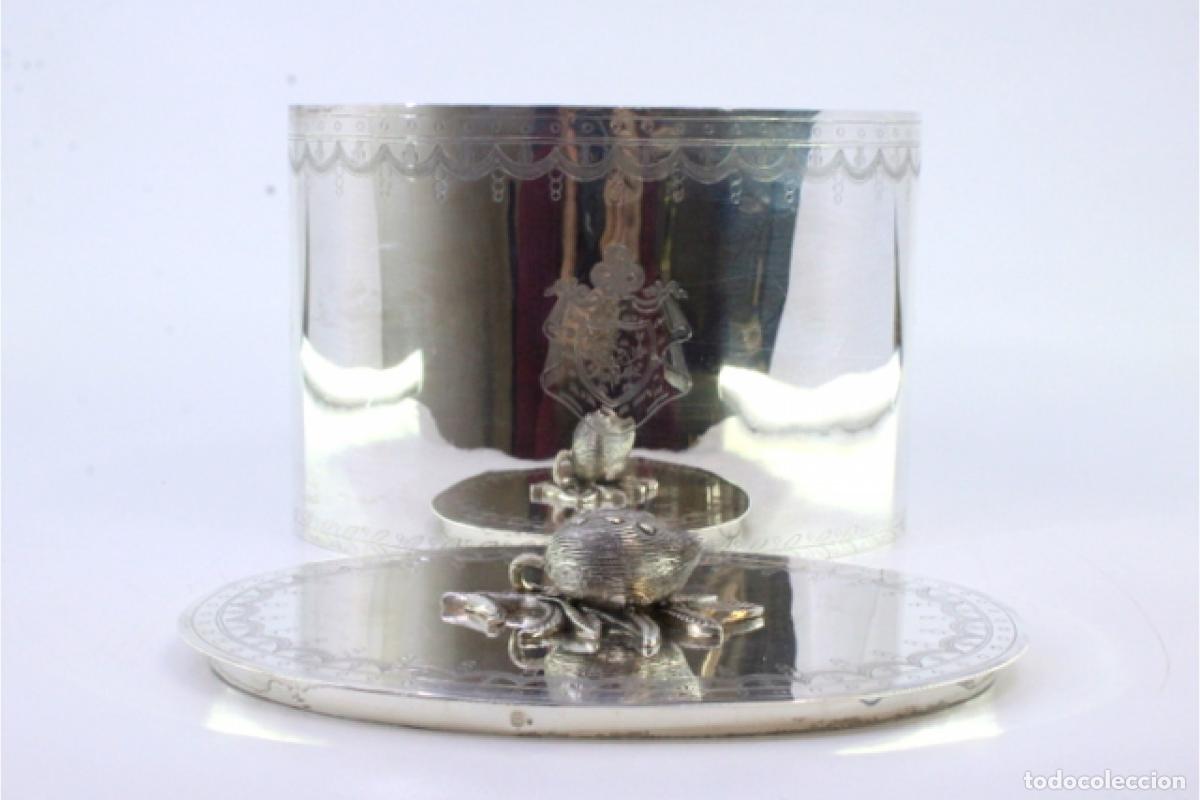 Antig&uuml;edades: Caja de plata, para t&eacute; - Foto 5