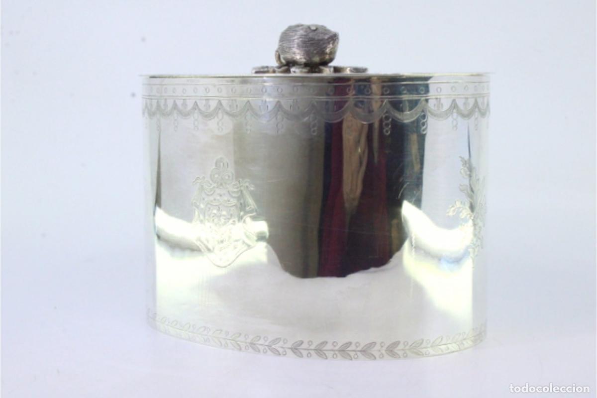Antig&uuml;edades: Caja de plata, para t&eacute; - Foto 6