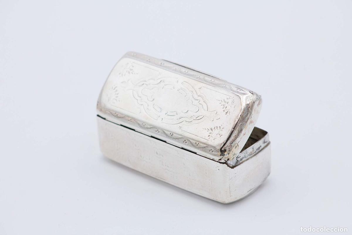 Antig&uuml;edades: Caja de rap&eacute;, en plata - Foto 2