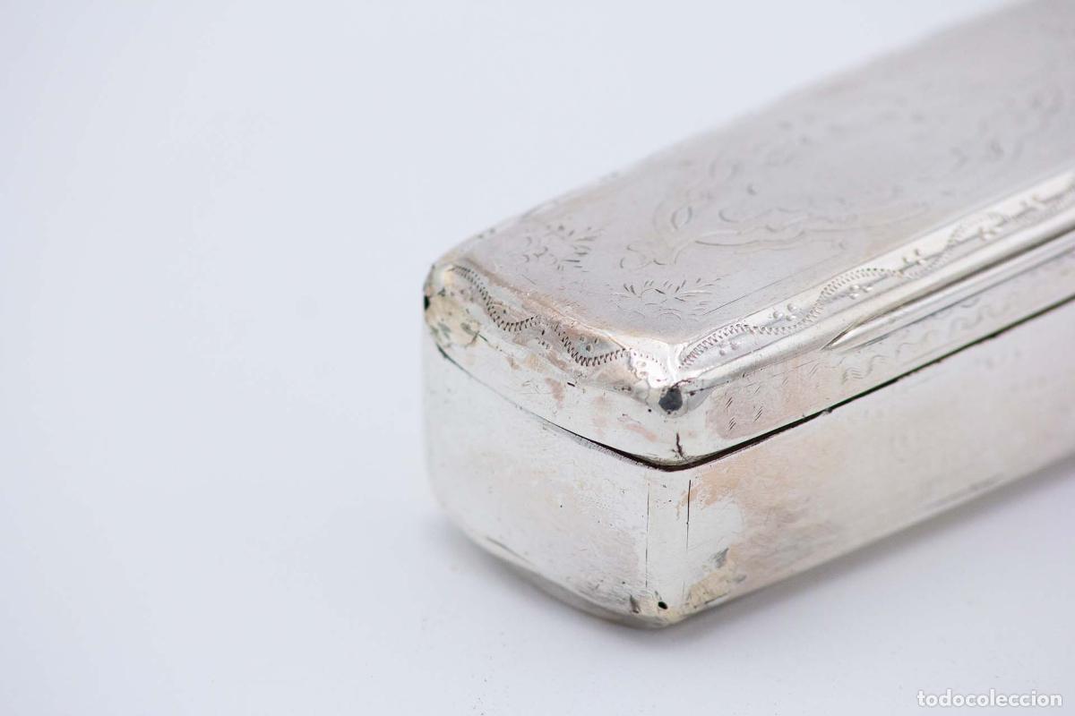 Antig&uuml;edades: Caja de rap&eacute;, en plata - Foto 3