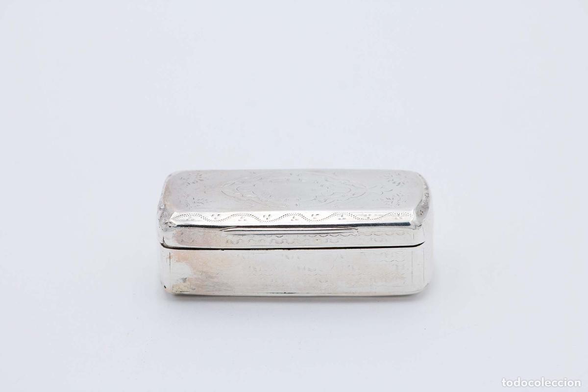 Antig&uuml;edades: Caja de rap&eacute;, en plata - Foto 4