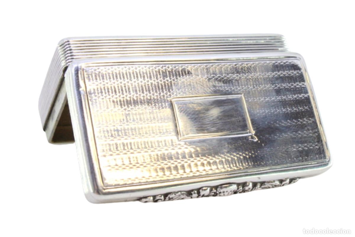 Antig&uuml;edades: Caja de rap&eacute;, en plata - Foto 1