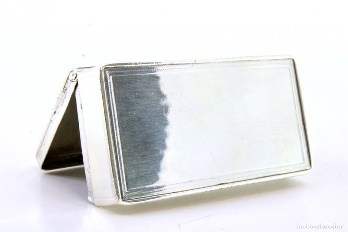 Antig&uuml;edades: Caja de rap&eacute;, en plata - Foto 2