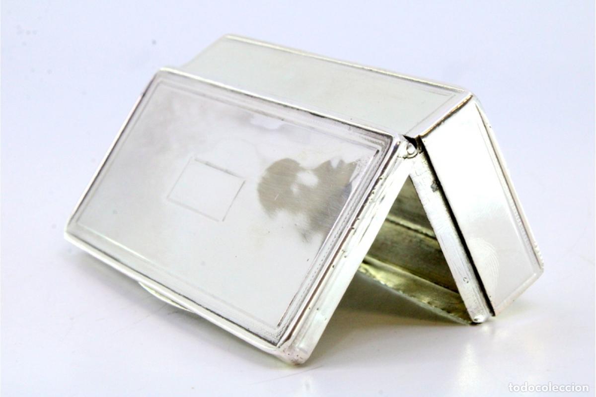 Antig&uuml;edades: Caja de rap&eacute;, en plata - Foto 3