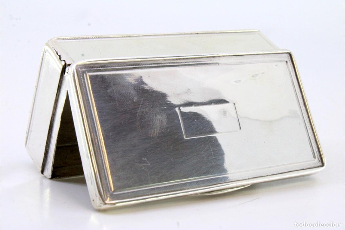 Antig&uuml;edades: Caja de rap&eacute;, en plata - Foto 5