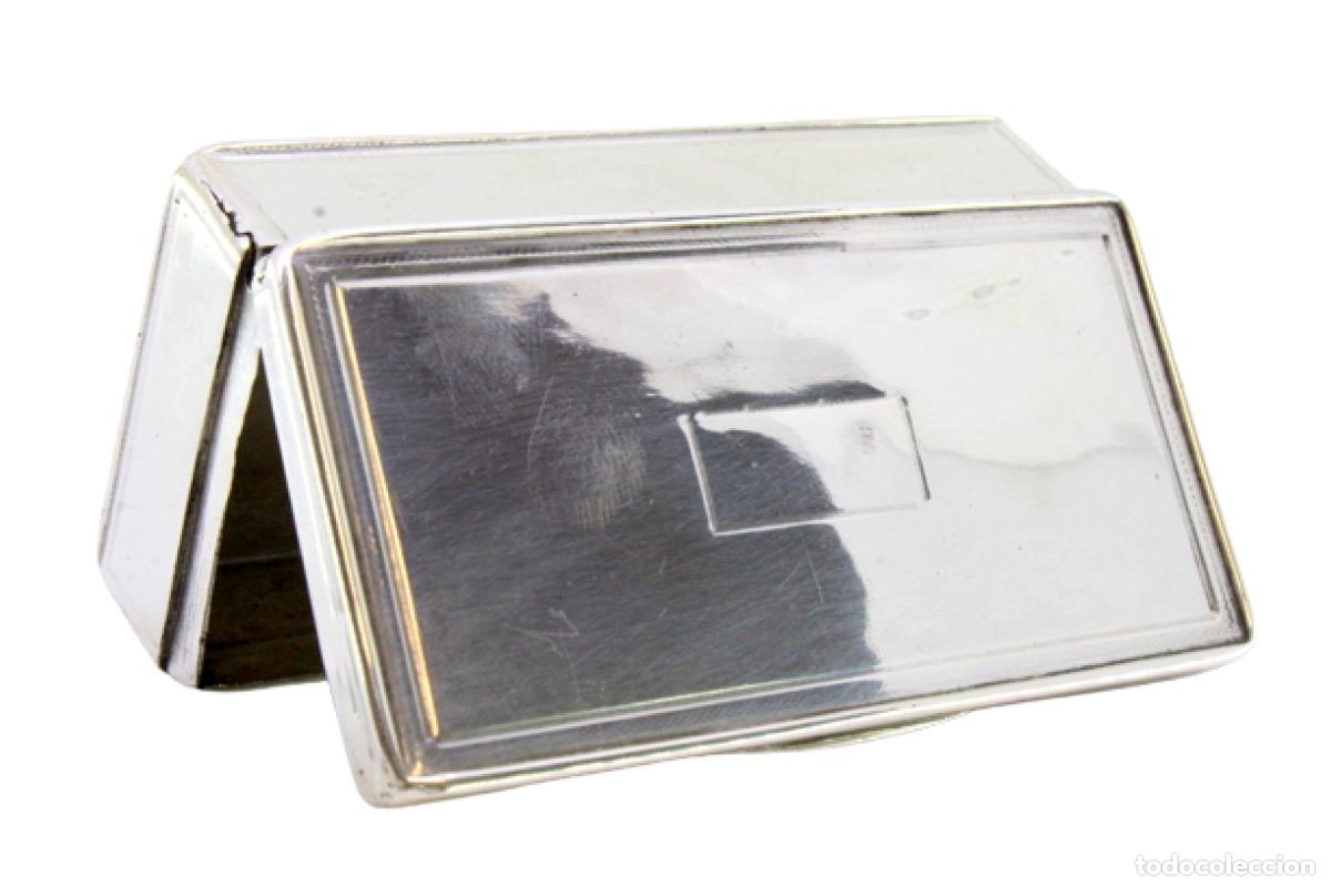 Antig&uuml;edades: Caja de rap&eacute;, en plata - Foto 1
