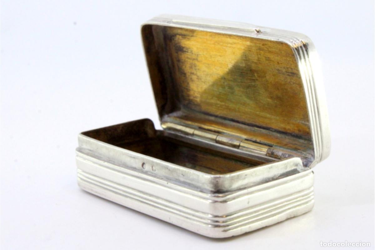 Antig&uuml;edades: Caja de rap&eacute;, en plata - Foto 2