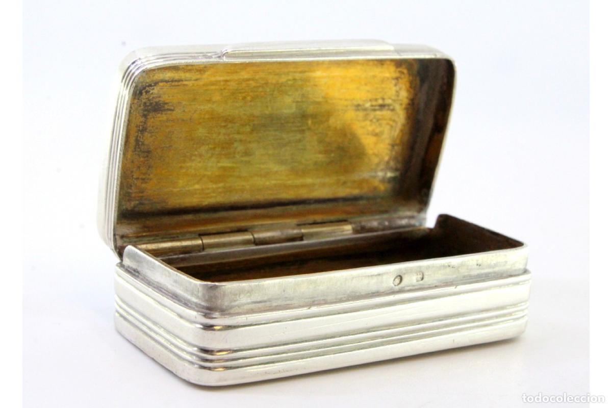 Antig&uuml;edades: Caja de rap&eacute;, en plata - Foto 3