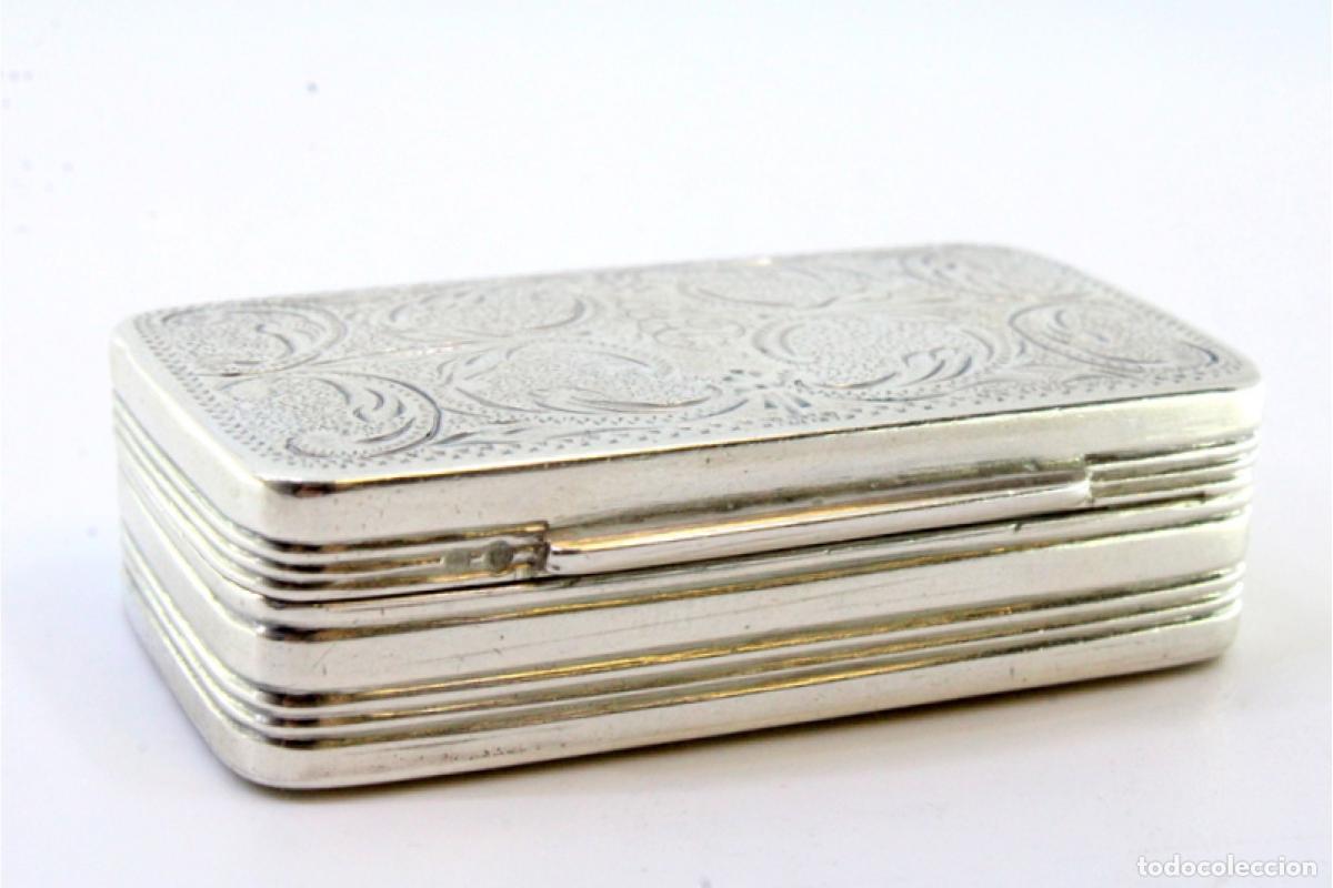 Antig&uuml;edades: Caja de rap&eacute;, en plata - Foto 6
