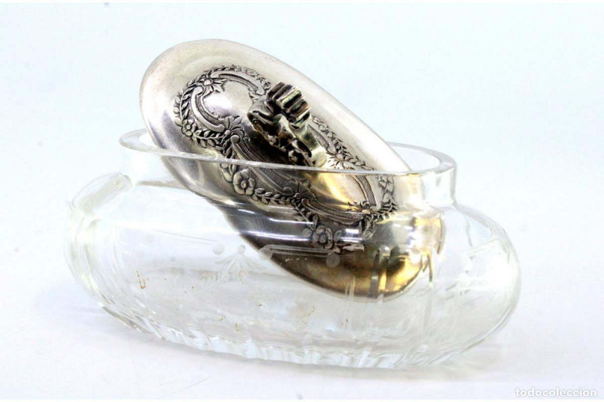 Antig&uuml;edades: Caja de cristal y plata - Foto 3