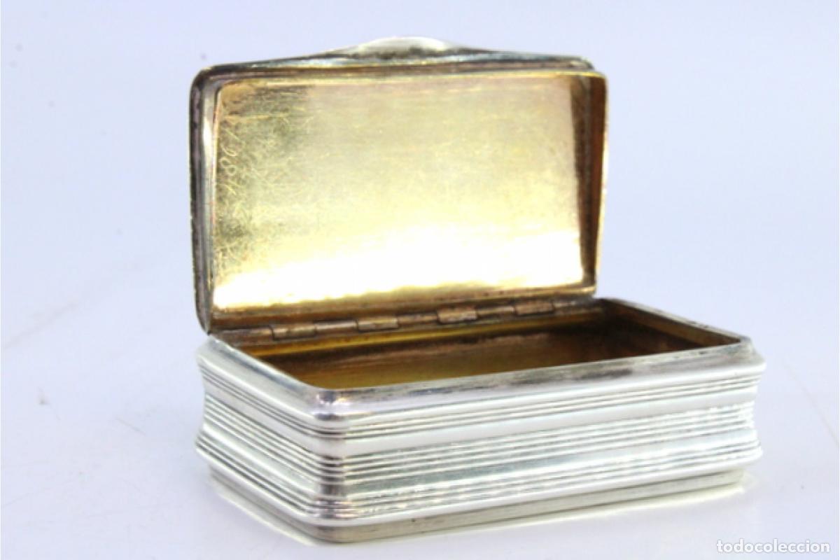Antig&uuml;edades: Caja de rap&eacute;, en plata - Foto 4