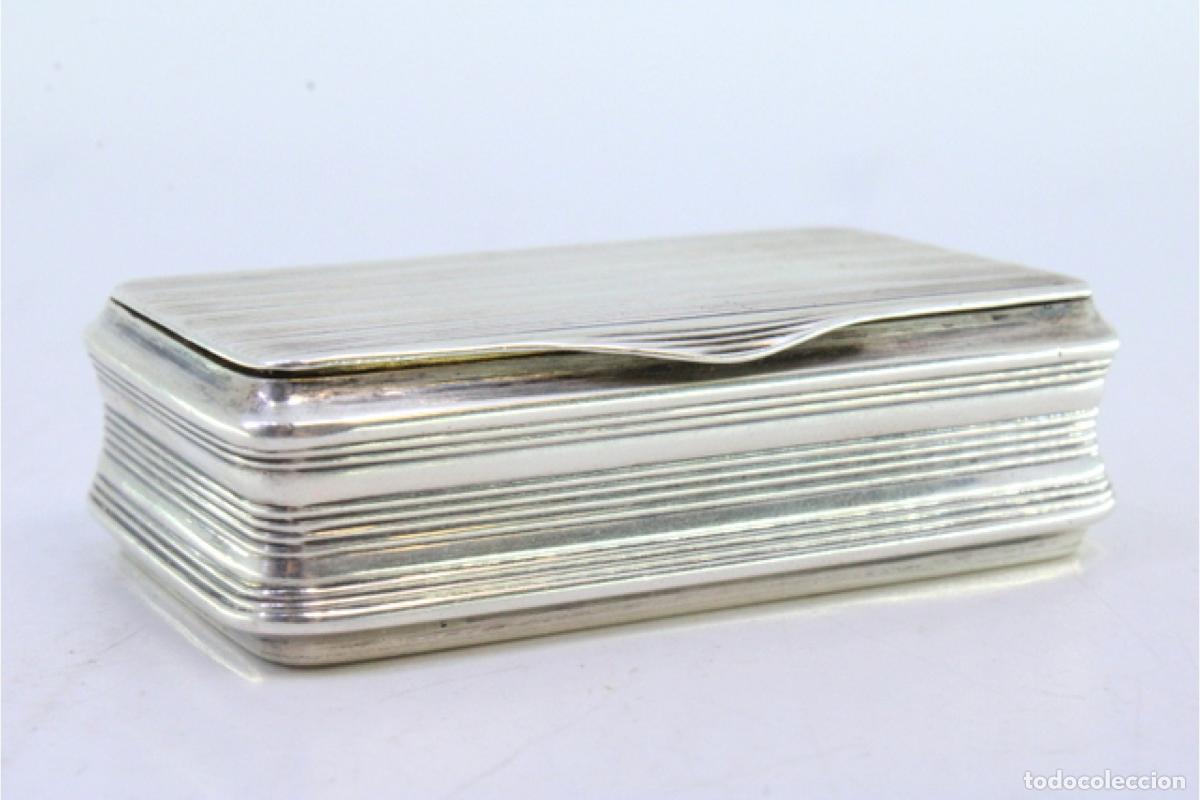 Antig&uuml;edades: Caja de rap&eacute;, en plata - Foto 5