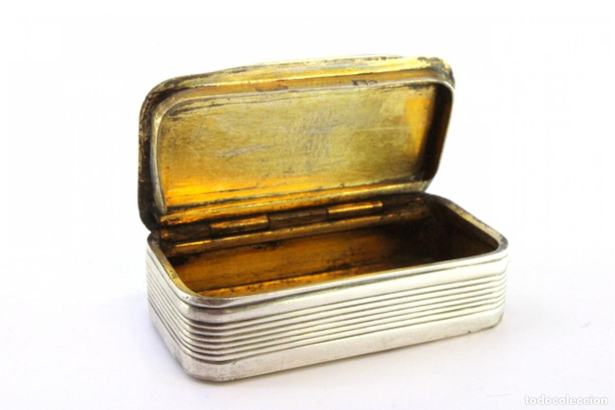 Antig&uuml;edades: Caja de rap&eacute;, en plata - Foto 3