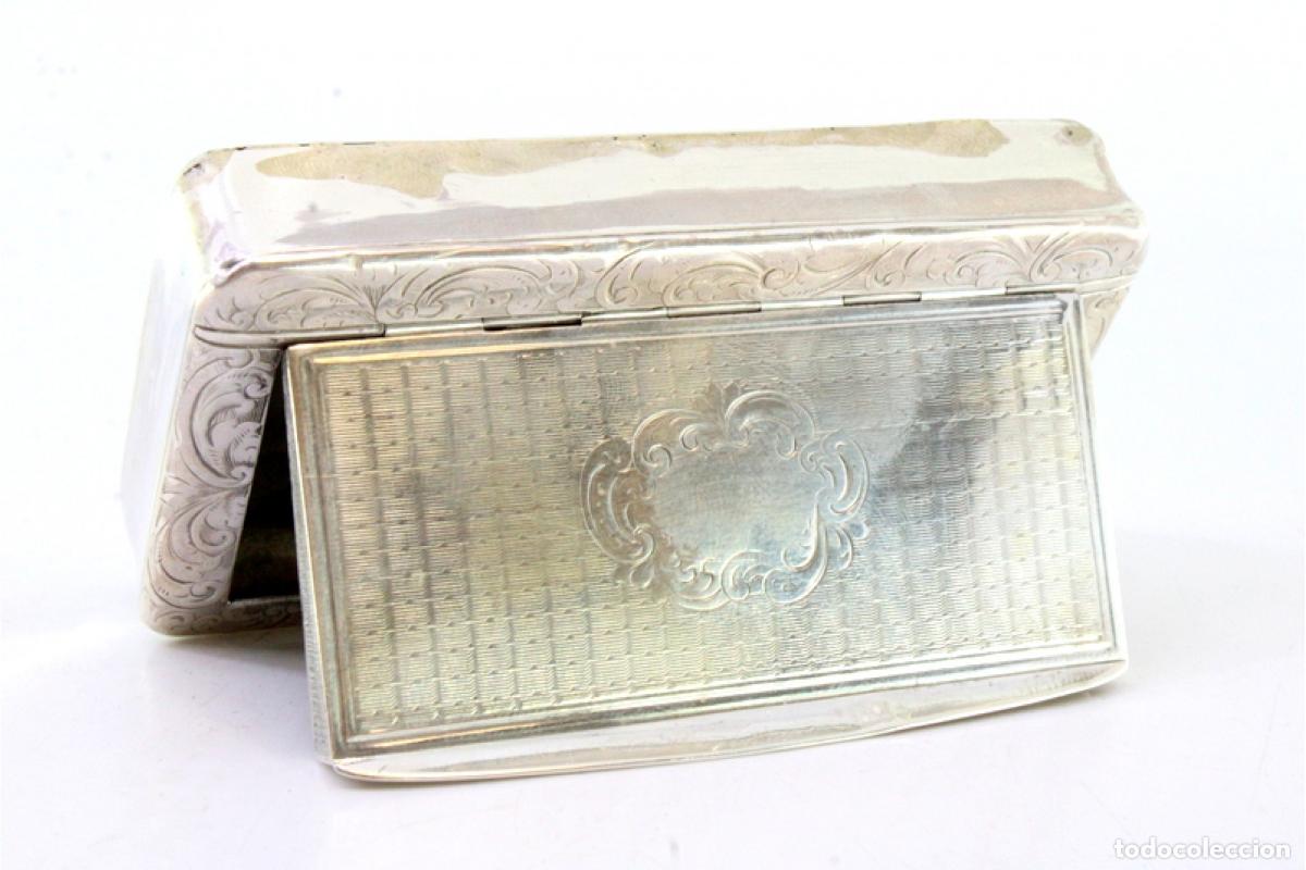 Antig&uuml;edades: Caja de rap&eacute;, en plata - Foto 3